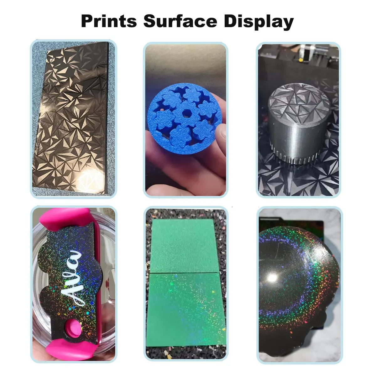 RETUXEP Colorful Starry PEY PEO 3D Printer Build Plate 257x257mm | Double-Sided Smooth Print Surface for Bambu Lab Printers - view 6
