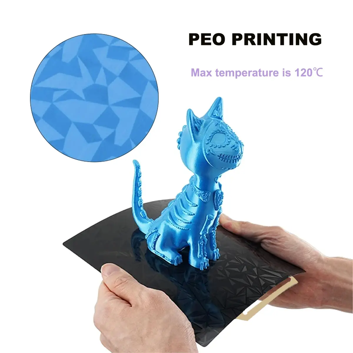 RETUXEP Colorful Starry PEY PEO 3D Printer Build Plate 257x257mm | Double-Sided Smooth Print Surface for Bambu Lab Printers - view 3