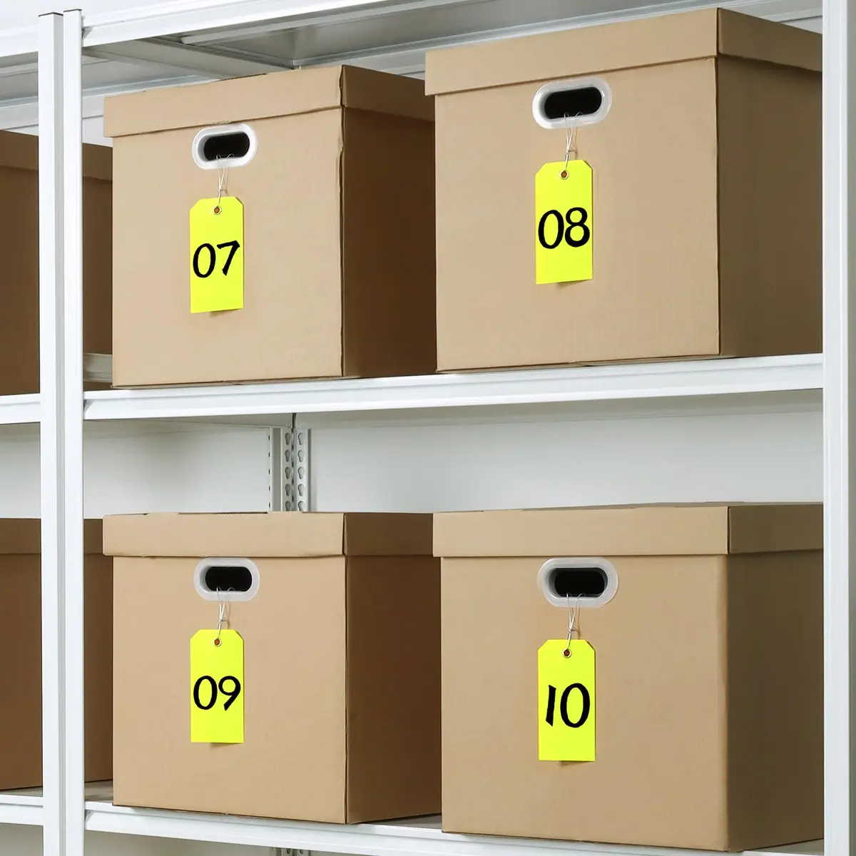 XUWAIDSGN Waterproof Writable Plastic Labels 100 Pcs | Heavy Duty Outdoor Tags with Wire Tie (6 1/4" x 3 1/8") - view 5