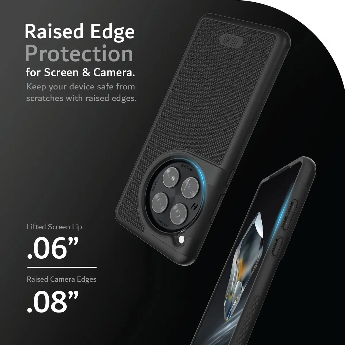 TUDIA MergeGrip Magsafe Phone Case for OnePlus 12 5G 2024 | Military Grade, Drop Tested, Shockproof, Matte Black - view 6