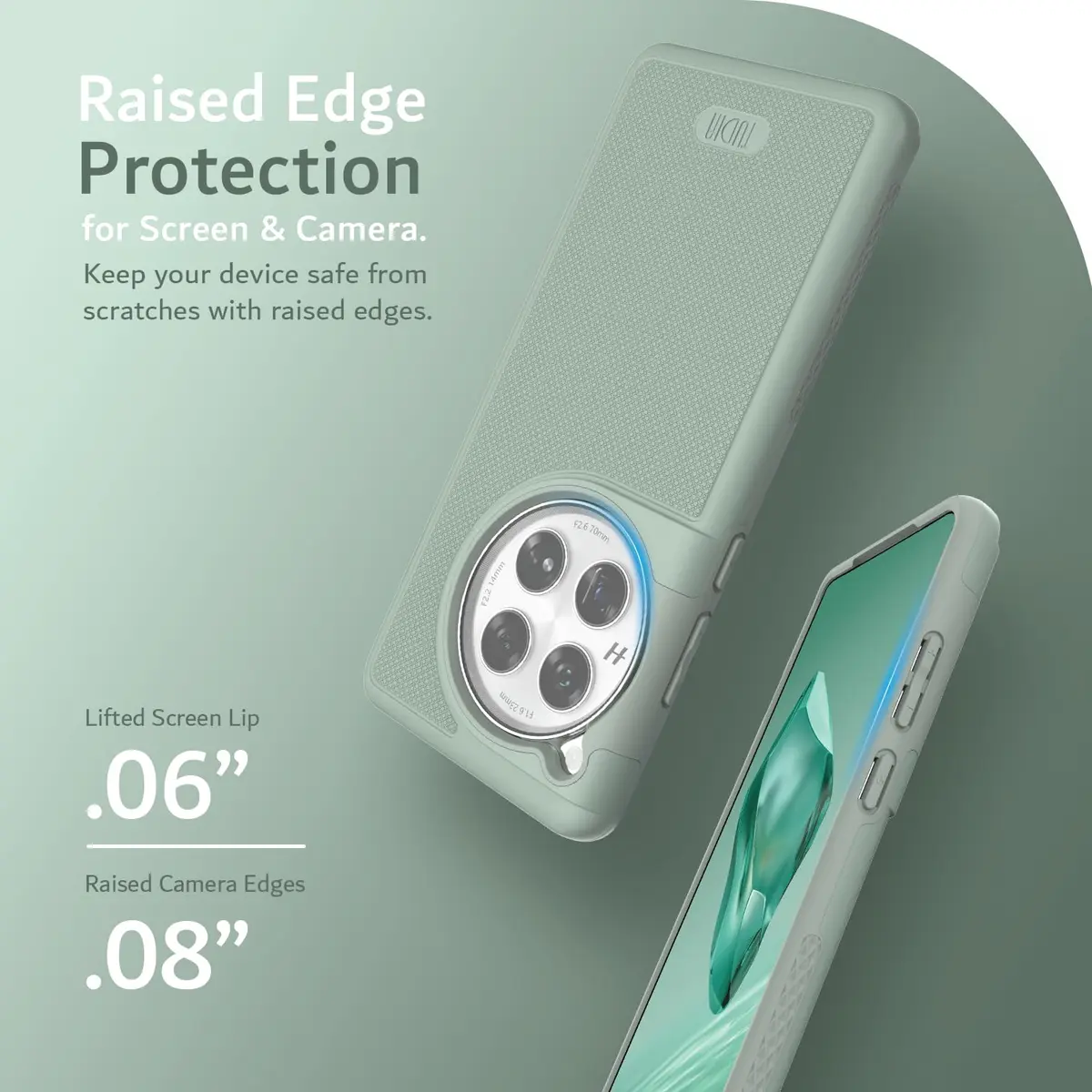 TUDIA MergeGrip Magsafe Compatible Phone Case for OnePlus 12 5G 2024 | Military Grade, Drop Tested, Dual Layer, Shockproof, Anti-Slip, Heavy Duty & Protector Cover - Green Lily - view 6