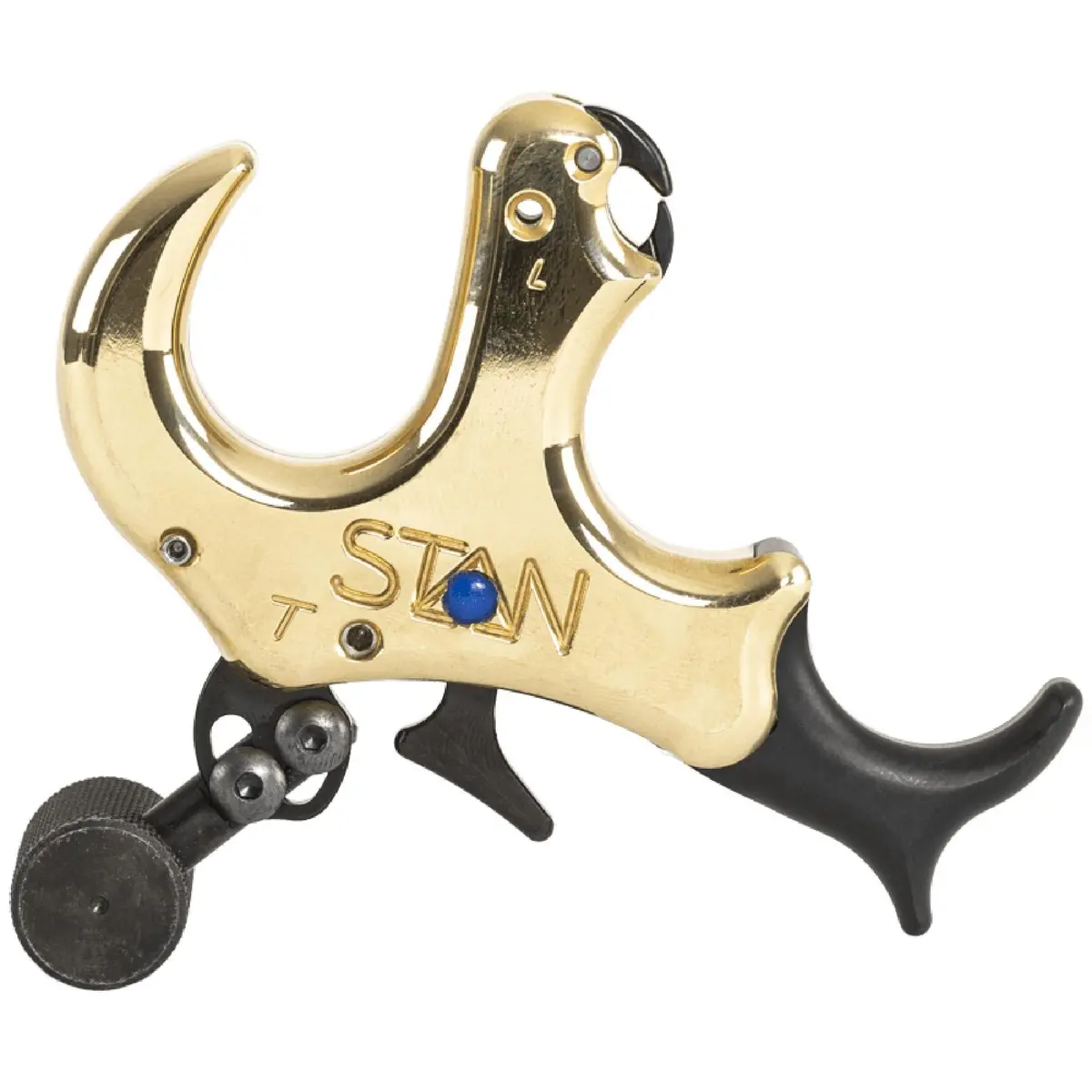 Stan OnneX Thumb Archery Release – Modular Trigger, Zero Travel, Adjustable Tension, 3 & 4 Finger Options, Heavy Metal, S - main product image