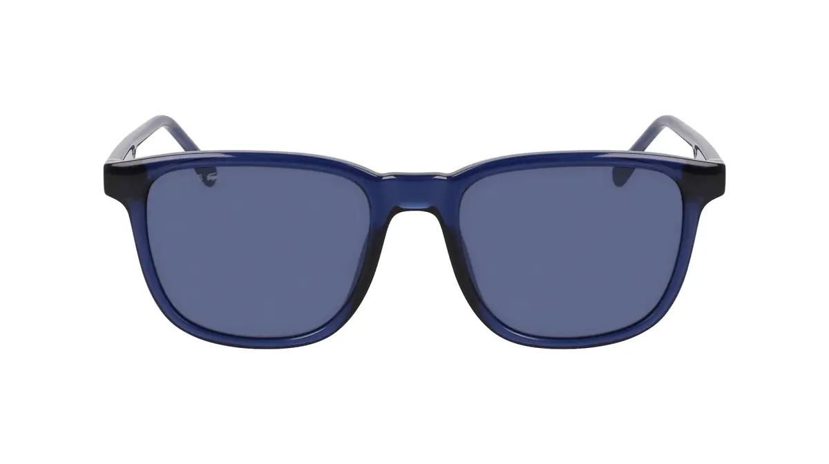 Lacoste Sunglasses L6029S - Rectangular Frame, UV Protection, Blue Lens (145mm arm) - main product image