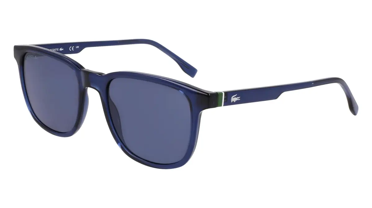 Lacoste Sunglasses L6029S - Rectangular Frame, UV Protection, Blue Lens (145mm arm) - view 2