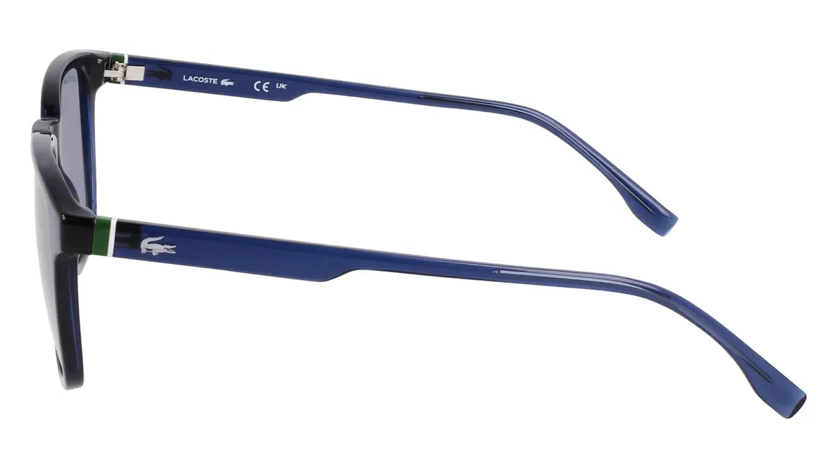 Lacoste Sunglasses L6029S - Rectangular Frame, UV Protection, Blue Lens (145mm arm) - view 3