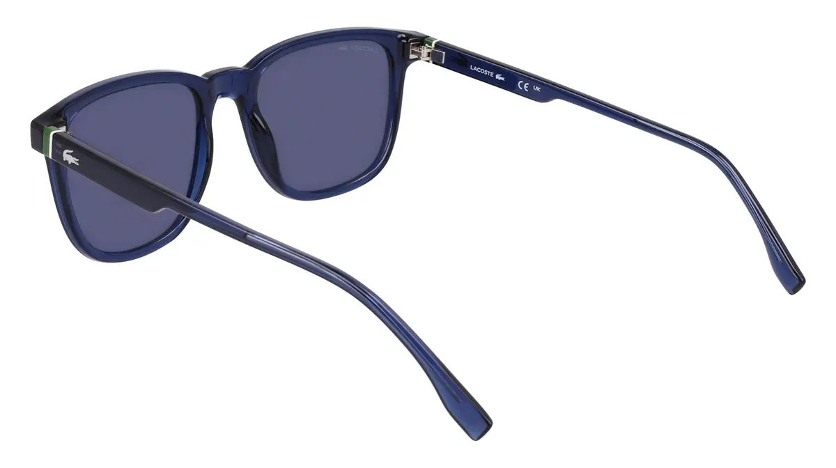 Lacoste Sunglasses L6029S - Rectangular Frame, UV Protection, Blue Lens (145mm arm) - view 4