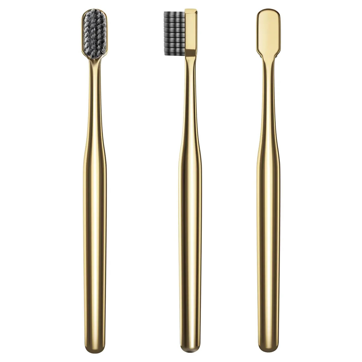 Z-VAPRESS Gold Plated Luxury Toothbrush Soft Bristles Travel Toothbrush for Adults | Elegant & Durable - view 6