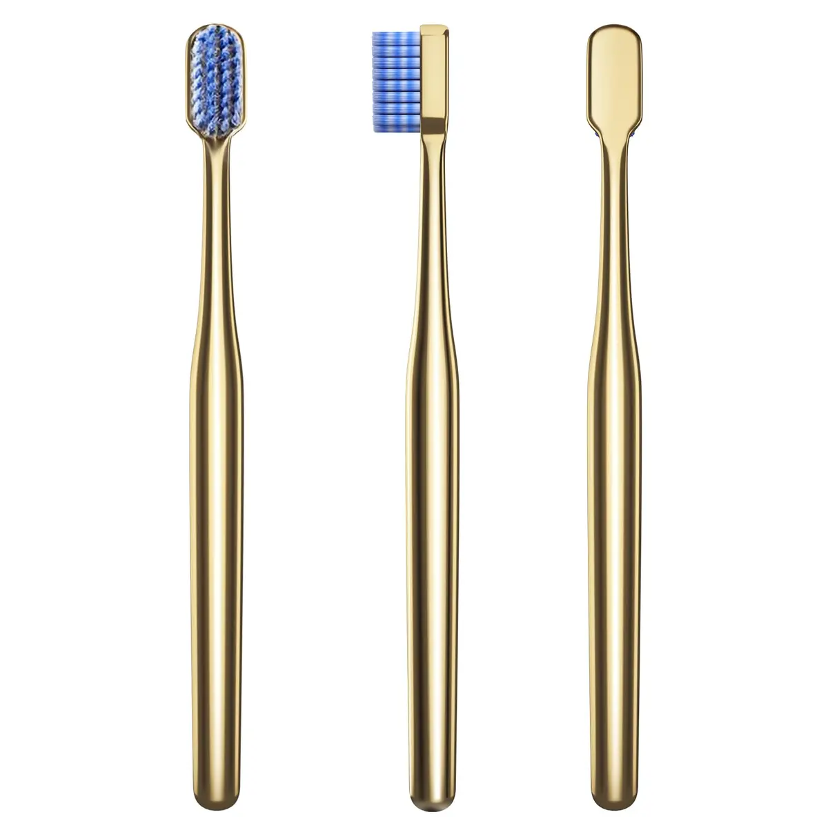 Z-VAPRESS Luxury Gold Color Toothbrush with Super Soft Charcoal Bristles | Elegant & Gentle Oral Care (70-120 chars) - view 6