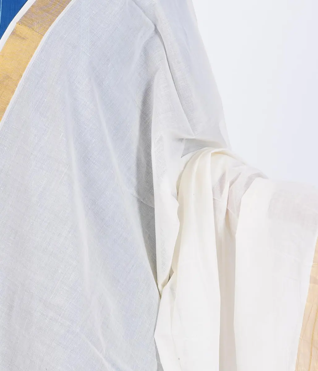 Fashily Off White Cotton Dupatta 2.25m | Versatile & Breathable (70-120 chars) - view 5