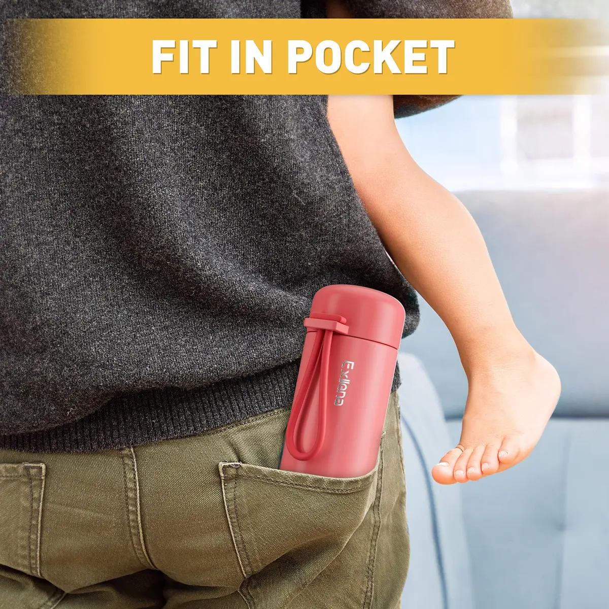 Exllena Mini Water Bottle 5oz | Leakproof Insulated Travel Flask for Hot & Cold Drinks - view 5
