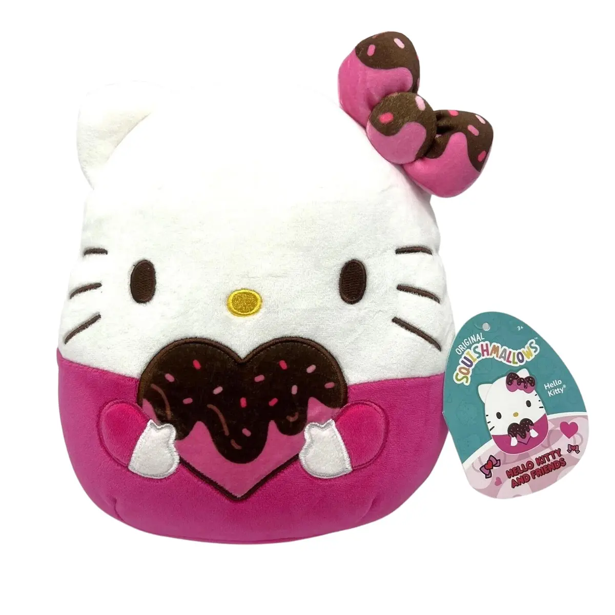Squishmallows Sanrio Valentine 8" Chocolate Hello Kitty Plush Toy | Collectible Soft & Squishy Friend - view 2