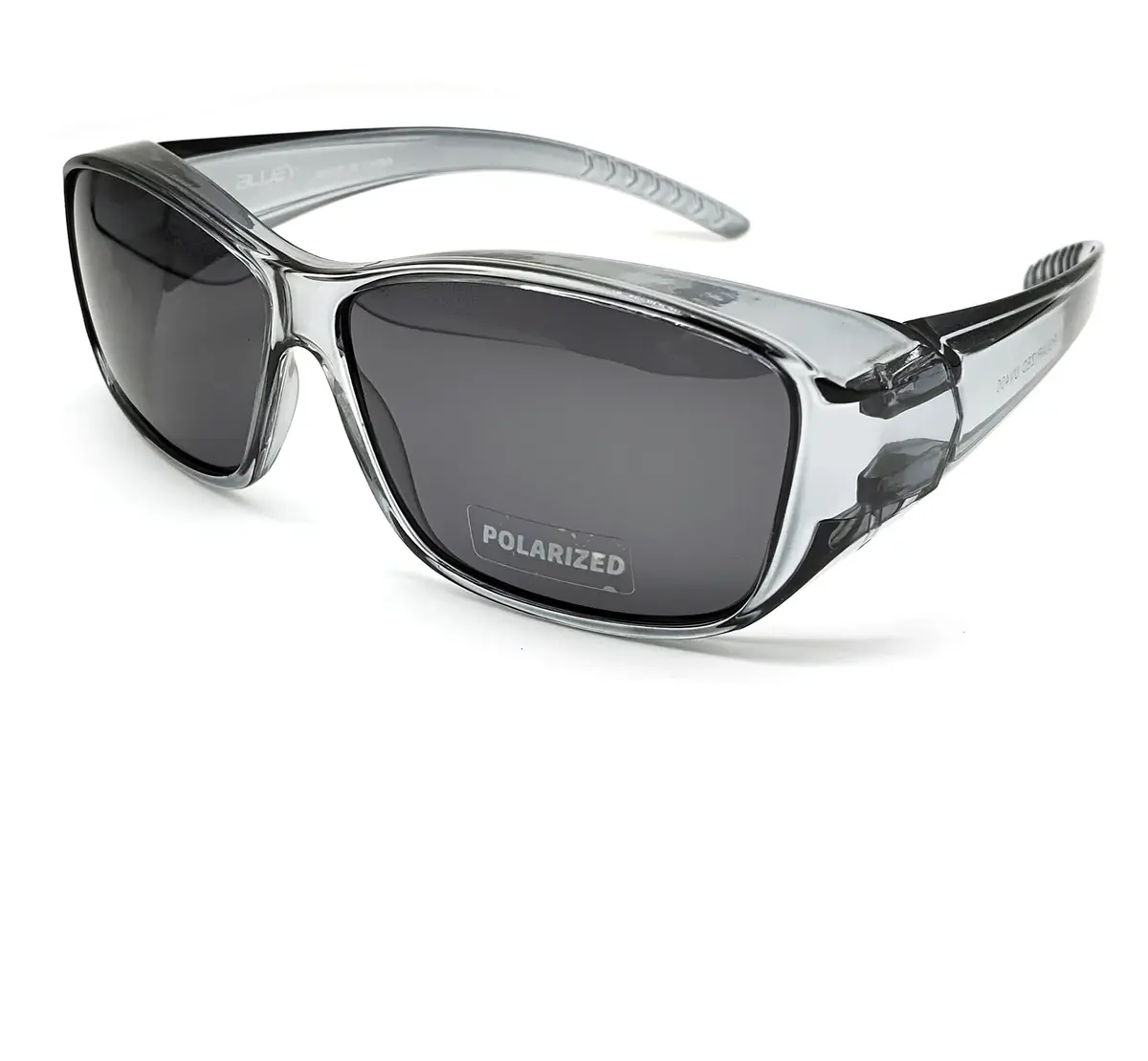 BLUE CUT Fit Over Polarized Sunglasses Light Grey | UV & Glare Block for Large Glasses - main product image