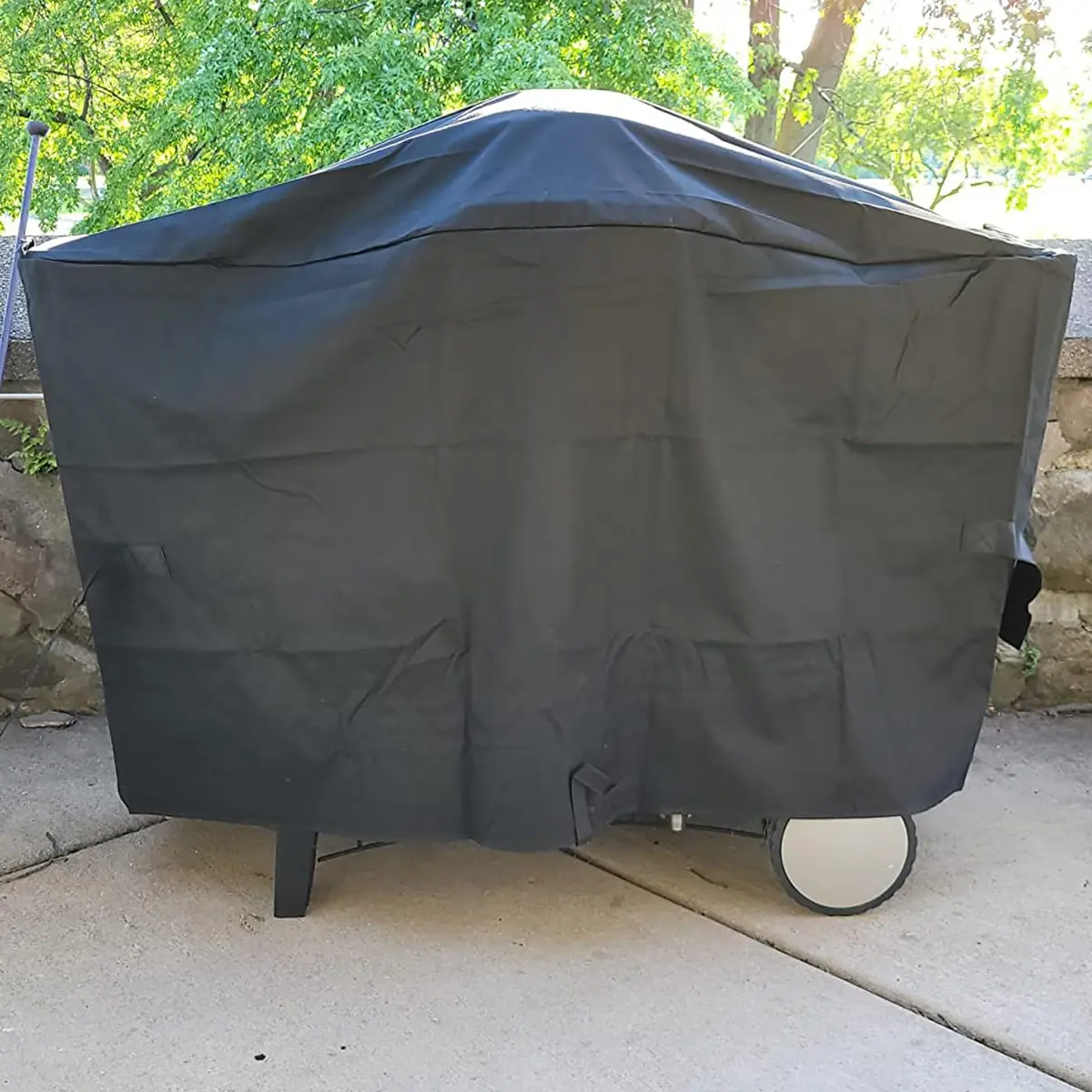 Blackhoso Heavy Duty Grill Cover for Weber Q2000-Q3200 Grills, 57"L x 22.5"W x 39"H | Waterproof, UV Resistant, Windproof - view 2