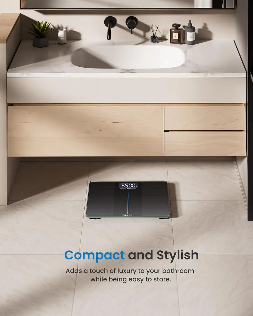RENPHO 550lb Digital Body Weight Scale with Large LED Display & Extra-Wide Platform | FDA Approved - view 9