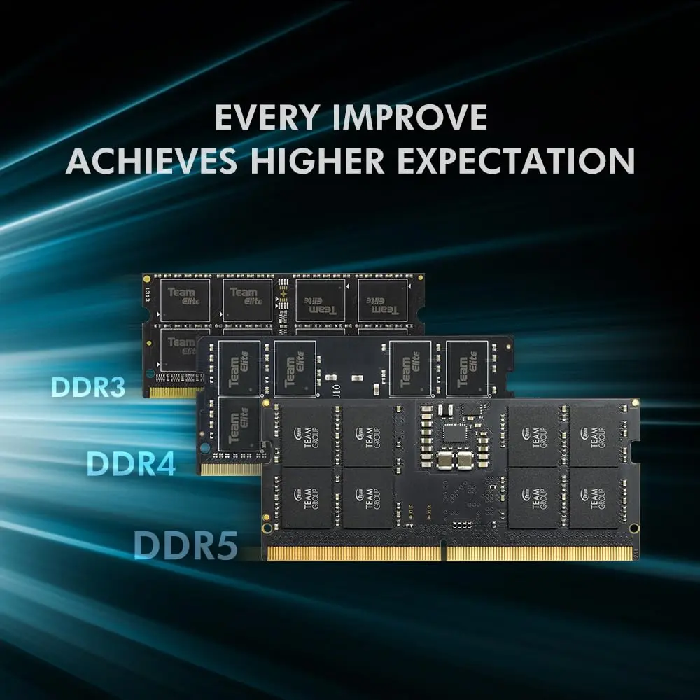 TEAMGROUP Elite DDR5 16GB (2x8GB) 5600MHz SODIMM Laptop RAM | 1.1V Low Voltage - view 5