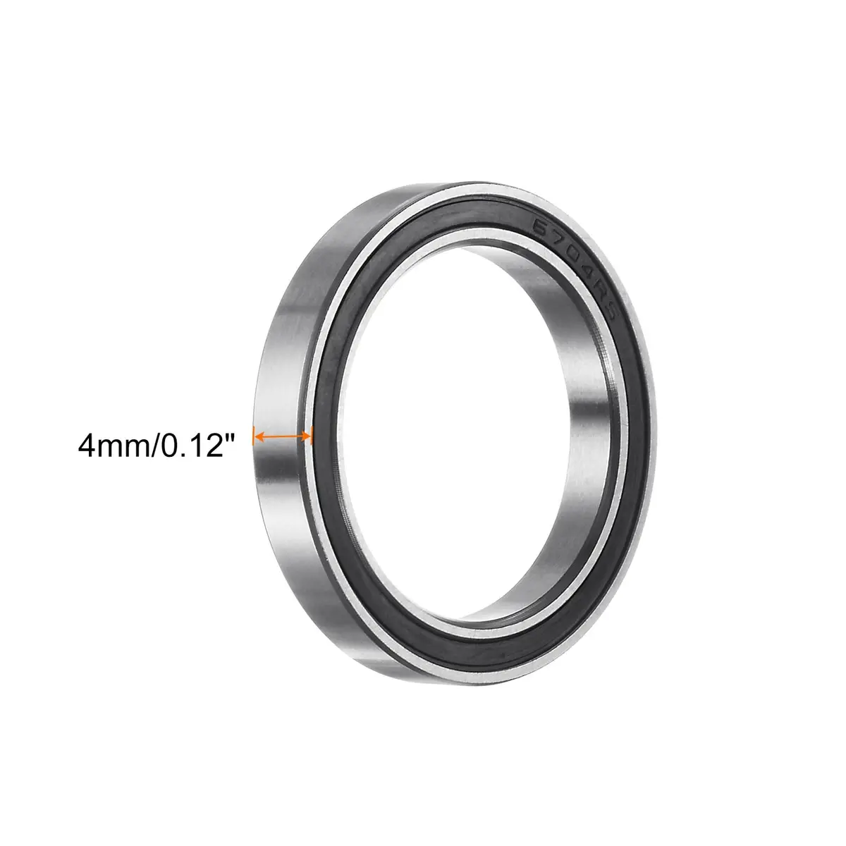 uxcell Deep Groove Ball Bearing 20mm x 27mm x 4mm | Double Sealed Chrome Steel Support - view 3