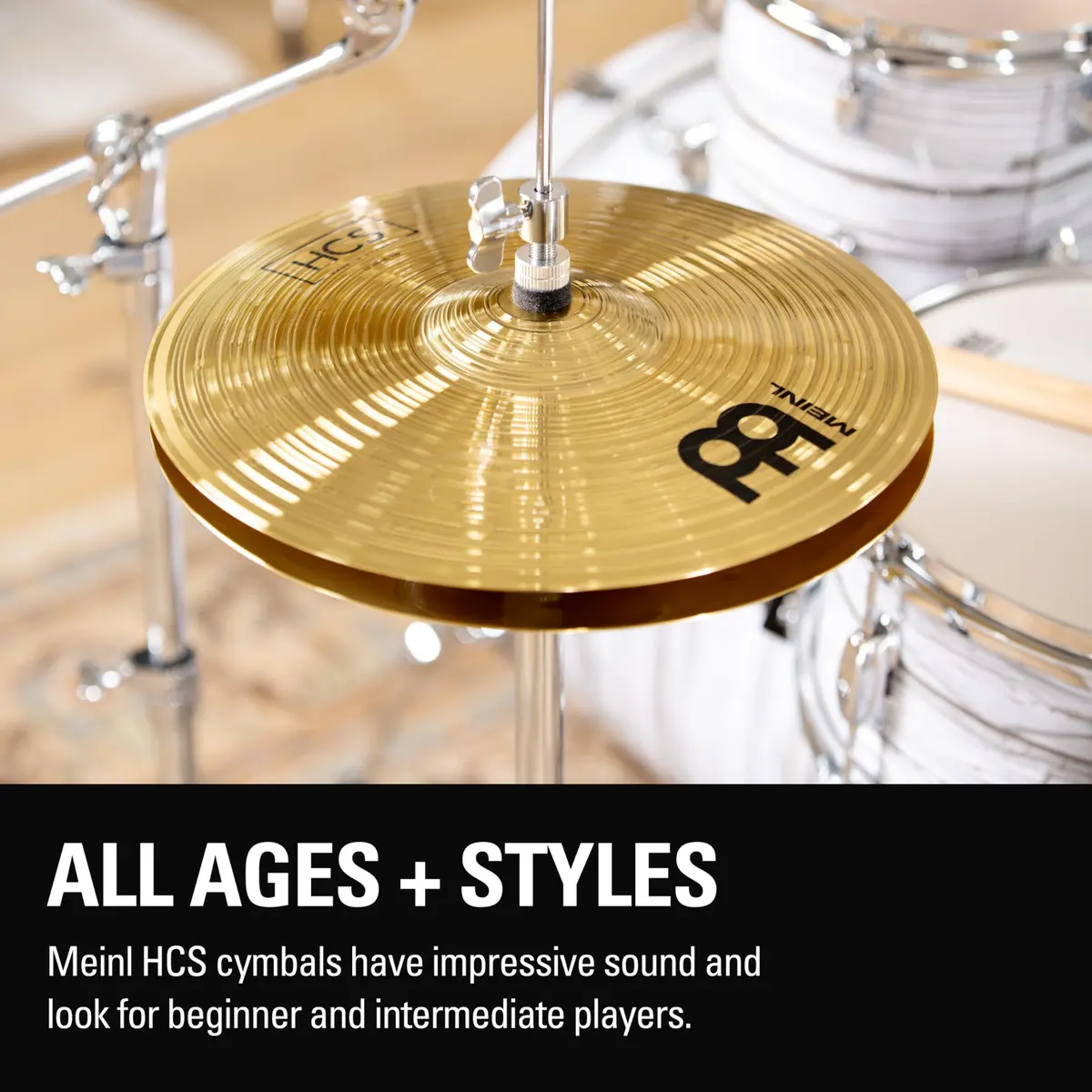 Meinl Cymbals HCS Starter Set Variety Pack | German Brass Alloy, Bright & Musical Sound, Beginner Friendly - view 3