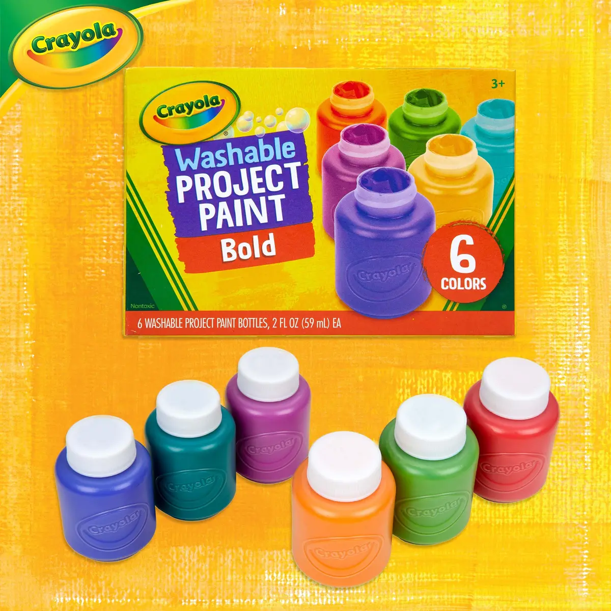 Crayola Paint Pendulum (30pcs) Washable Paint Kit | 59ml (2 Fl Oz) Bottles, Assorted Colors - view 6