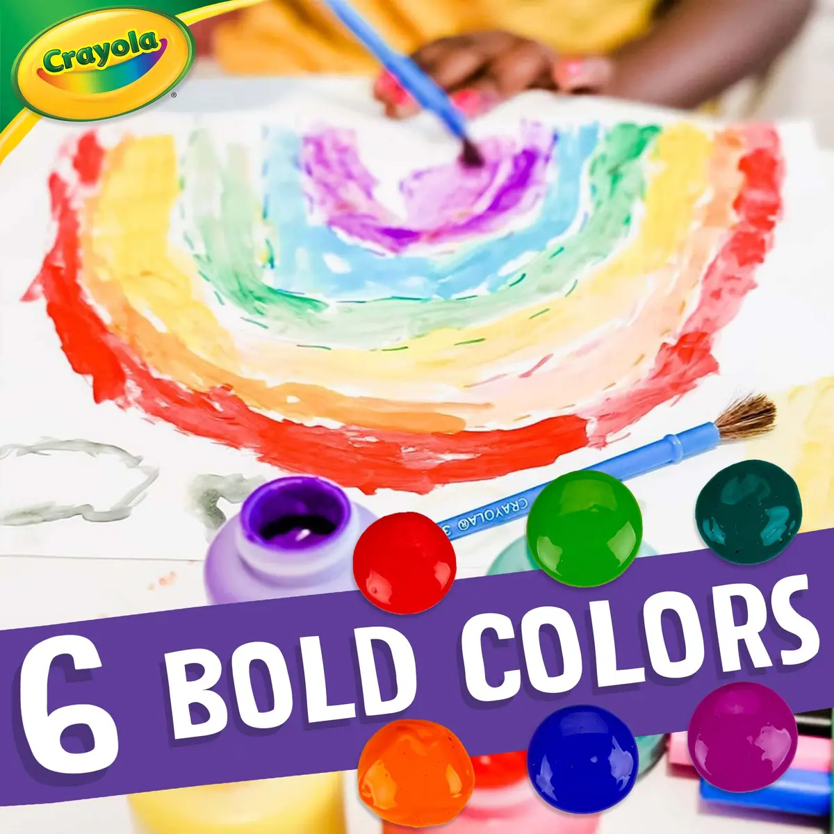 Crayola Paint Pendulum (30pcs) Washable Paint Kit | 59ml (2 Fl Oz) Bottles, Assorted Colors - view 2