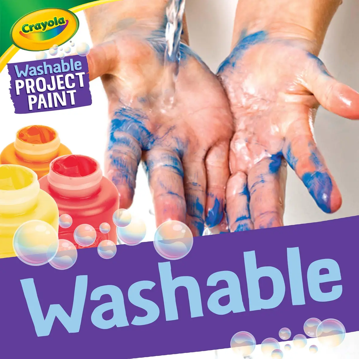 Crayola Paint Pendulum (30pcs) Washable Paint Kit | 59ml (2 Fl Oz) Bottles, Assorted Colors - view 4