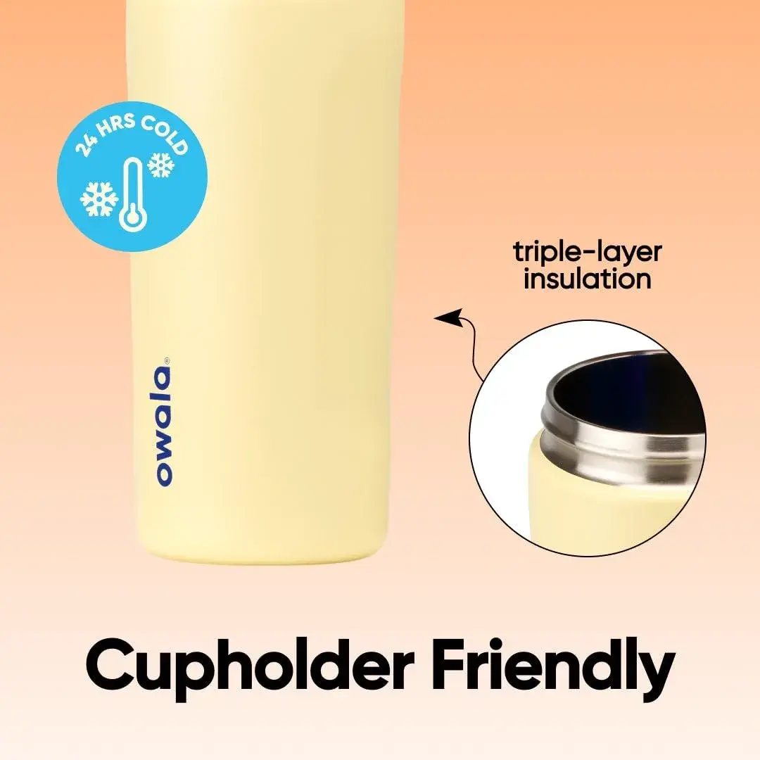 Owala FreeSip Kids Stainless Steel Water Bottle 16 oz (473 mL) Misty Horizon | Leakproof & Insulated for Active Kids - view 4