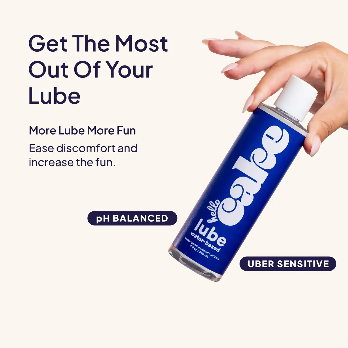 Cake Water-Based Personal Lubricant 8 fl oz | Hydrating, Non-Sticky, pH-Balanced - view 5