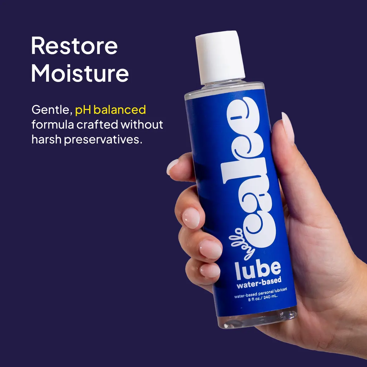 Cake Water-Based Personal Lubricant 8 fl oz | Hydrating, Non-Sticky, pH-Balanced - view 3