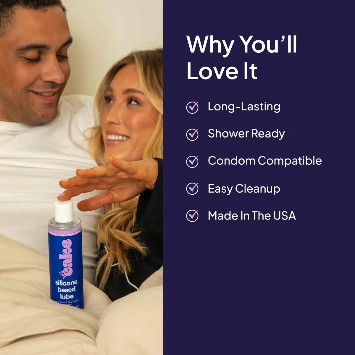 Cake Silicone-Based Personal Lubricant 8 Fl Oz | Ultra Slippery, Long-Lasting, Condom-Friendly - view 5