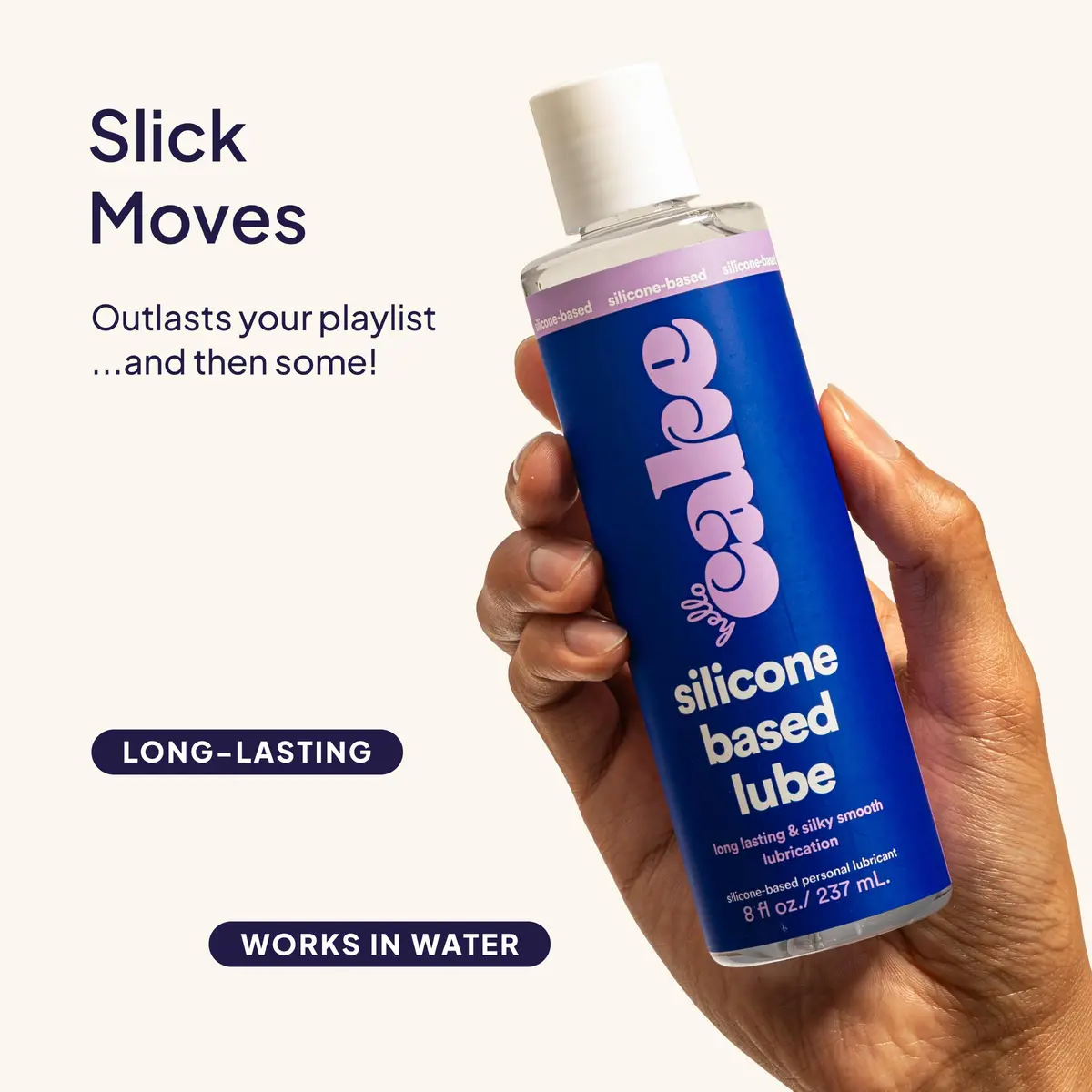 Cake Silicone-Based Personal Lubricant 8 Fl Oz | Ultra Slippery, Long-Lasting, Condom-Friendly - view 6