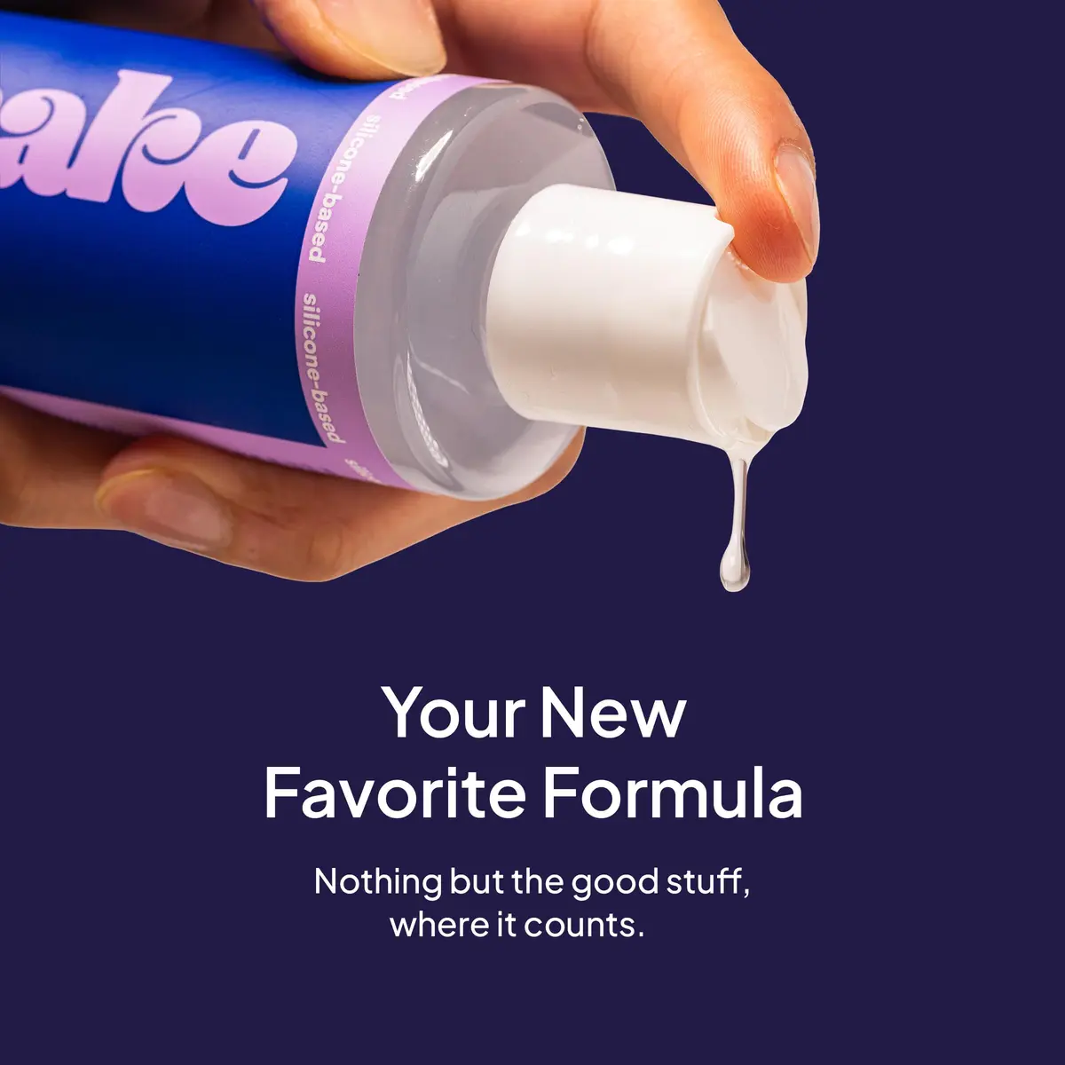 Cake Silicone-Based Personal Lubricant 8 Fl Oz | Ultra Slippery, Long-Lasting, Condom-Friendly - view 4