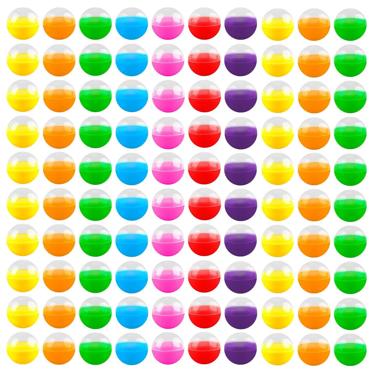 AUEAR 500 Pack Colorful Small Round Capsules 1.1 Inch Vending Machine Containers | Bulk Vending Machine Parts - main product image