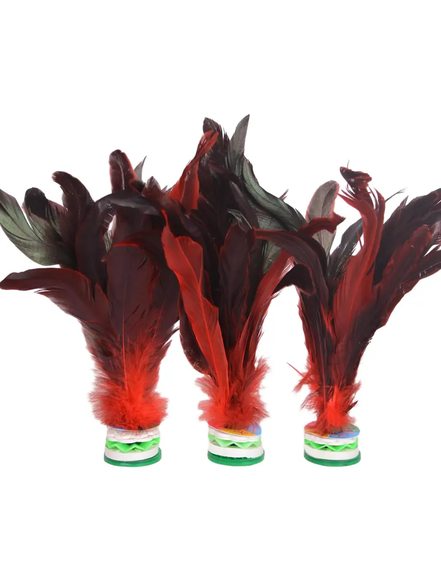 Baitaihem Colorful Kick Shuttlecock Type-B 6 Pack | Chinese Jianzi Foot Sport for Outdoors - view 3
