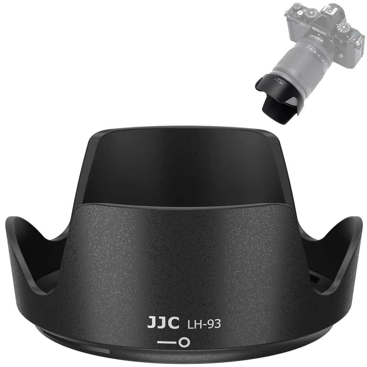 JJC Lens Hood for Nikon Nikkor Z 24-200mm f/4-6.3 VR, Reversible Bayonet Mount Shade, Replaces HB-93, 67mm Filter Compatible - main product image