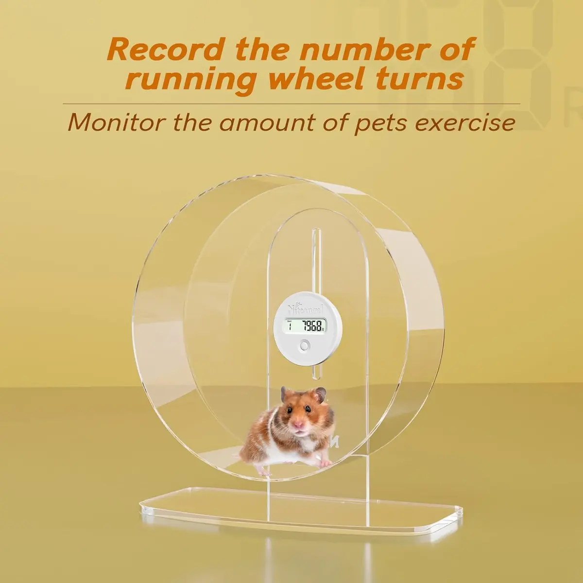 Niteangel Hamster Wheel Pedometer 8" | Accurate Exercise Tracking for Small Pets - view 4