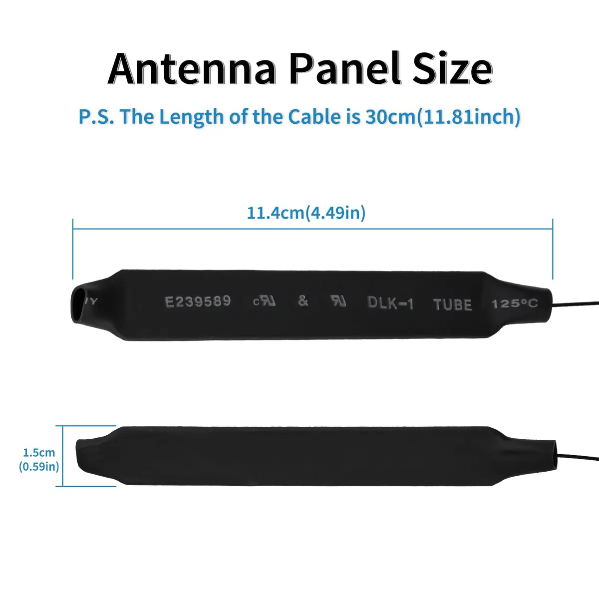 Eightwood Dual Band Internal WiFi Antenna for M.2 NGFF WiFi Card | 2.4GHz & 5GHz, 5dBi Gain, 30cm Cable - view 4
