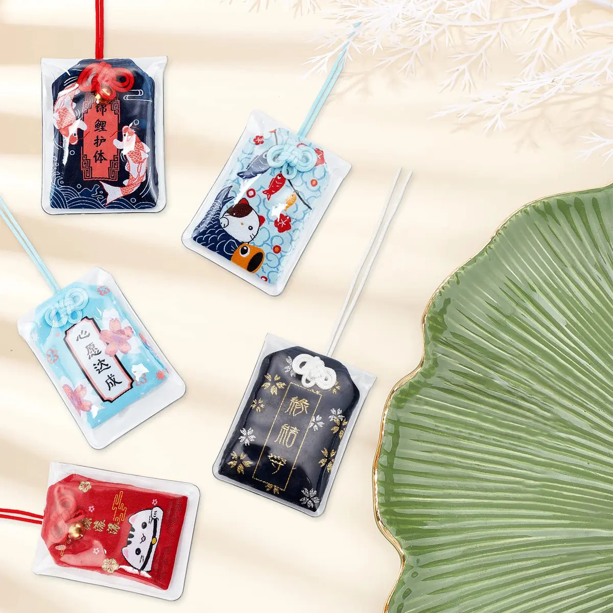 WEBEEDY 16 Pieces Japanese Omamori Amulet for Safe Travel & Luck | Blessing & Success Charm (70-120 chars) - view 5