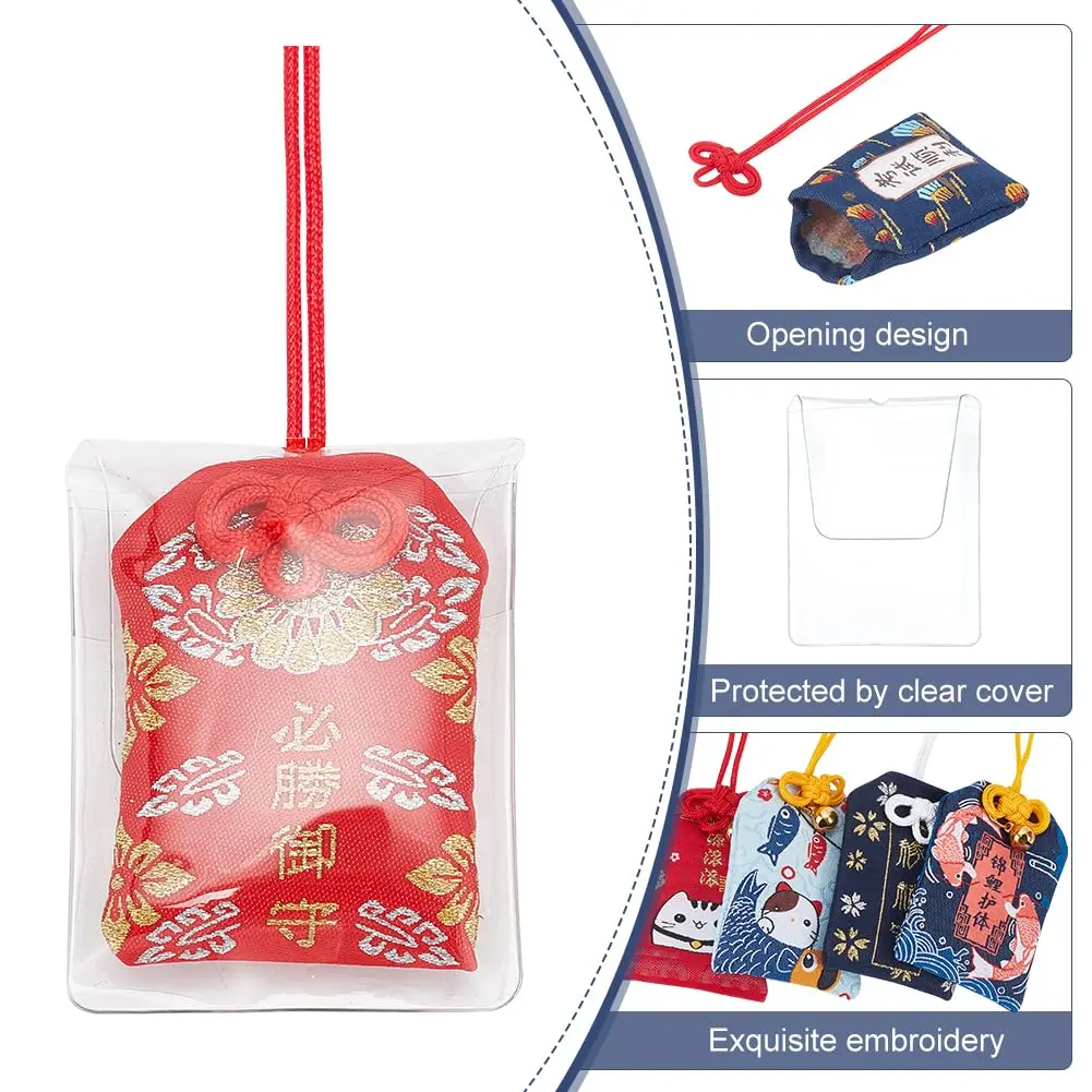 WEBEEDY 16 Pieces Japanese Omamori Amulet for Safe Travel & Luck | Blessing & Success Charm (70-120 chars) - view 3