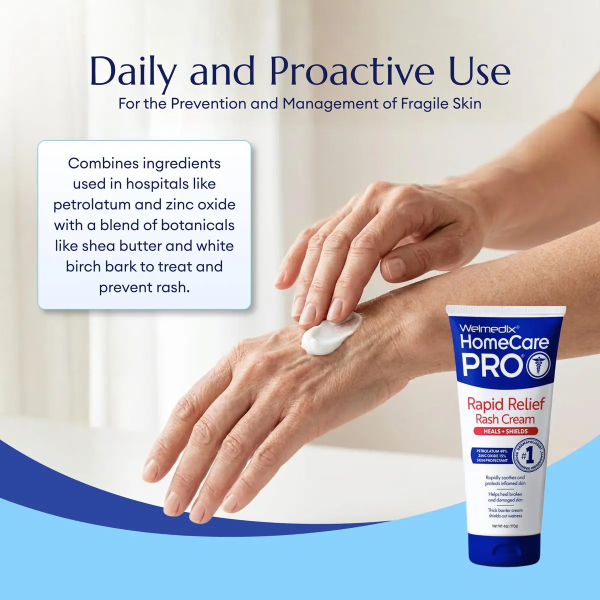 Welmedix Adult Diaper Rash Cream with Zinc Oxide, 4oz (Pack of 5) | Maximum Strength Skin Protectant for Sensitive Skin - view 7