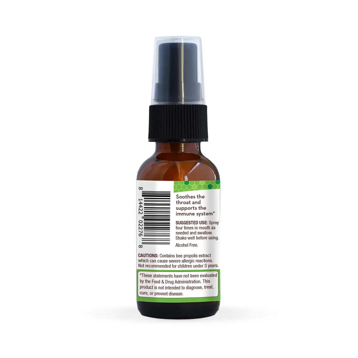 Wedderspoon Propolis & Manuka Honey Throat Spray, Chamomile & Mint, 1 Fl Oz | Natural Immune Support & Throat Relief - view 3
