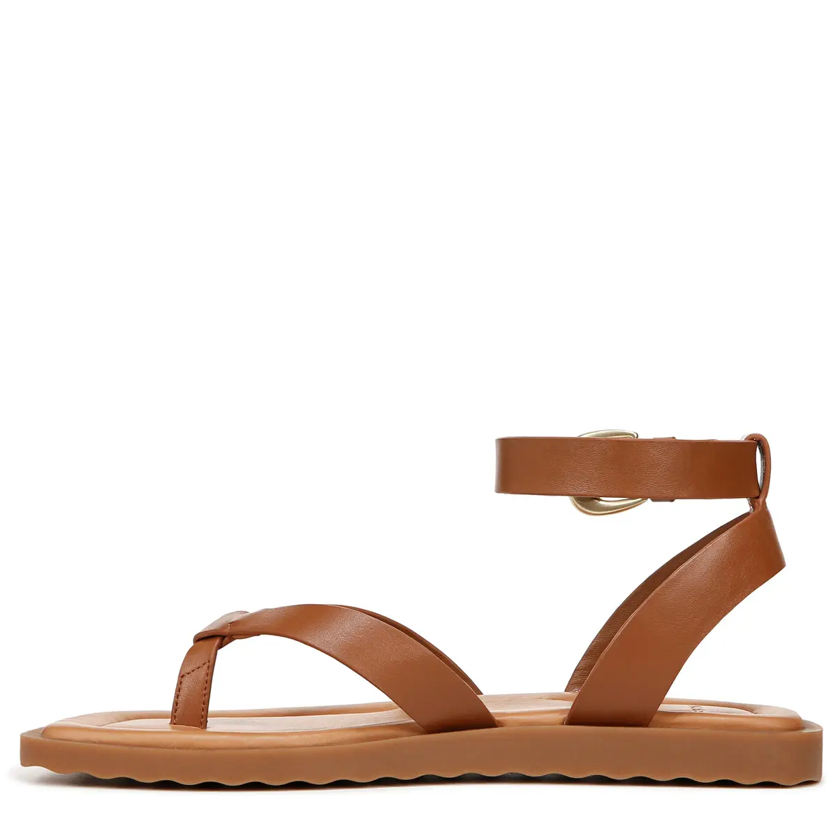 Vince Samuela Ankle Strap Sandals Sequoia Brown Leather 6 M | Flat Lug-Sole Casual Footwear - view 9