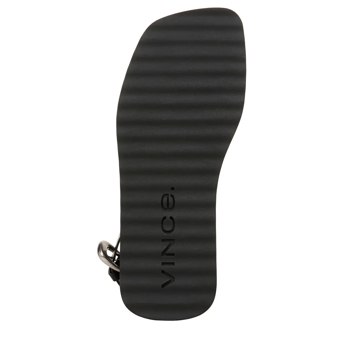 Vince Samuela Ankle Strap Sandals Black Leather 6 M | Flat Lug-Sole Casual Footwear - view 6