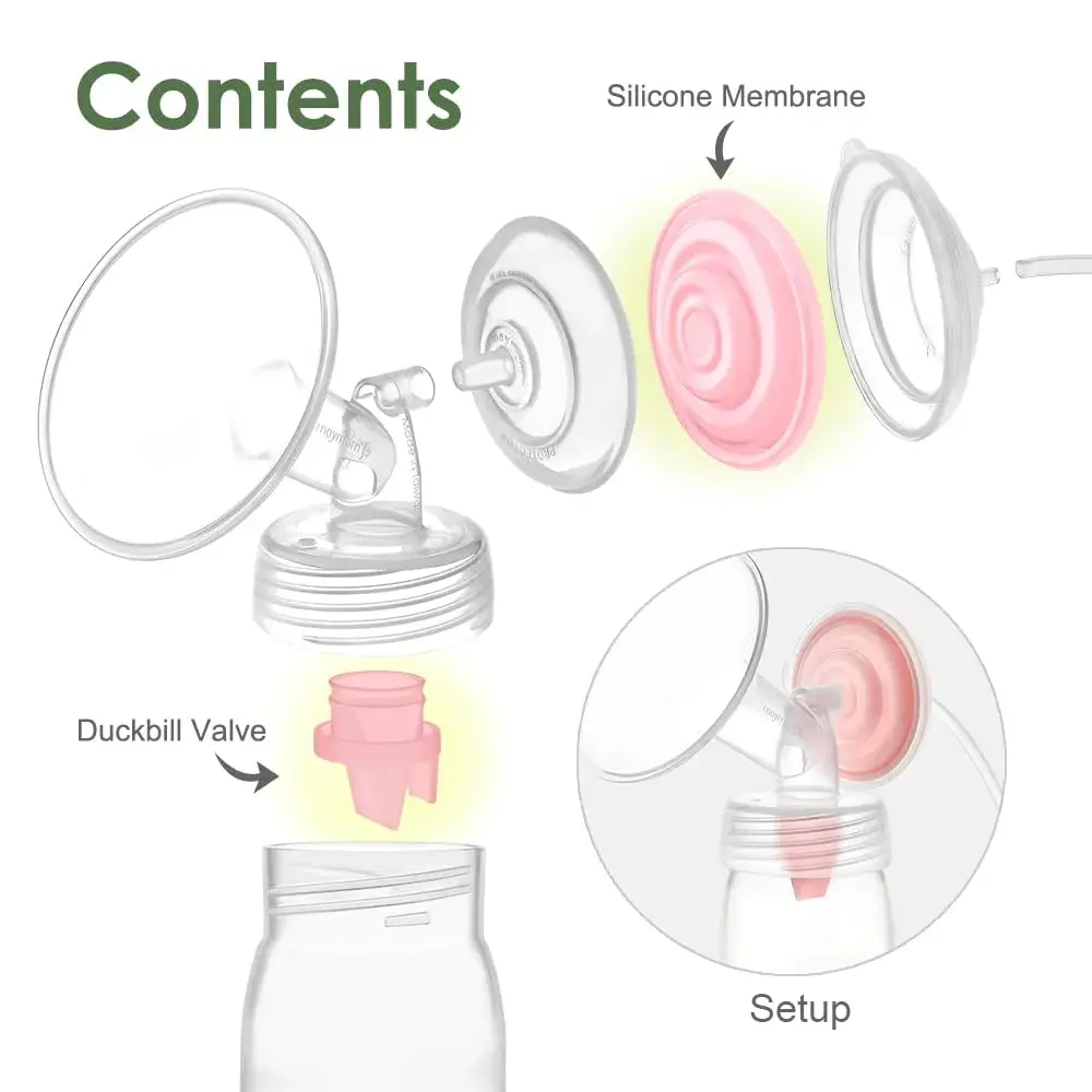 Maymom Duckbill Valve with Pull Tab 6 pc Pink | Compatible with Spectra S1, S2, Medela Pumps - view 7