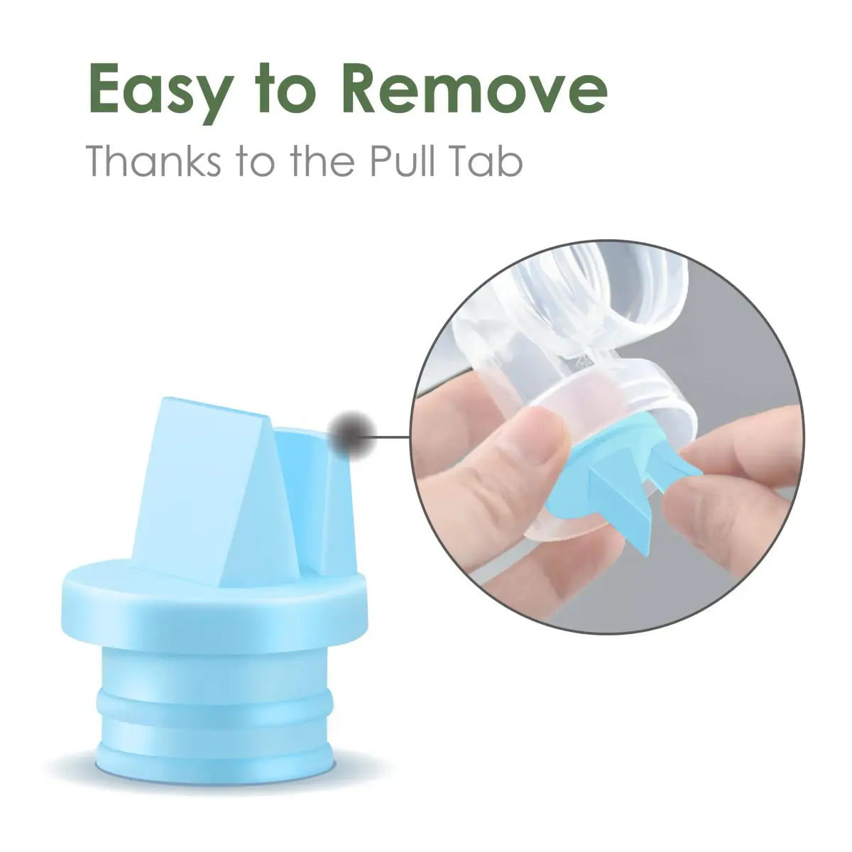 Maymom Duckbill Valves with Pull Tab for Spectra & Medela Pumps, 6 pc Blue | BPA-Free Silicone Replacement Parts - view 8