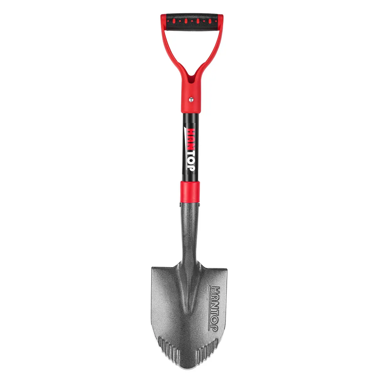 HANTOP Small Garden Digging Shovel 28 inches | Sharp Blade, Non-slip Grip, Durable Fiberglass Handle - main product image