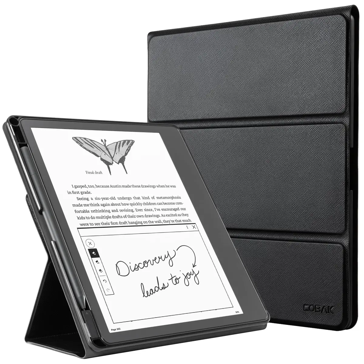 CoBak Stand Case for Kindle Scribe 10.2 Inch (25.9cm) | Premium PU Leather Folio with Pen Holder & Auto Sleep/Wake - main product image