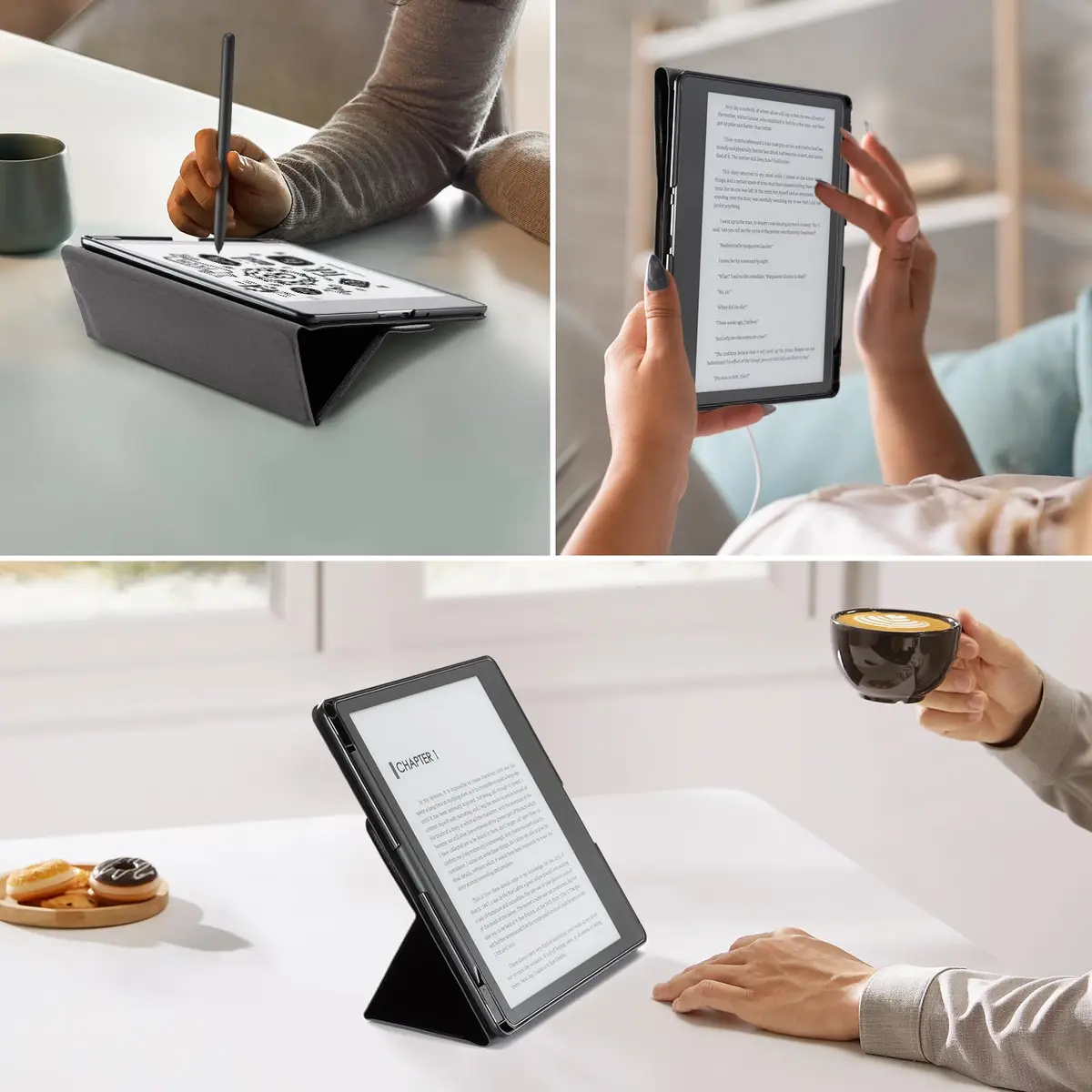 CoBak Stand Case for Kindle Scribe 10.2 Inch (25.9cm) | Premium PU Leather Folio with Pen Holder & Auto Sleep/Wake - view 7