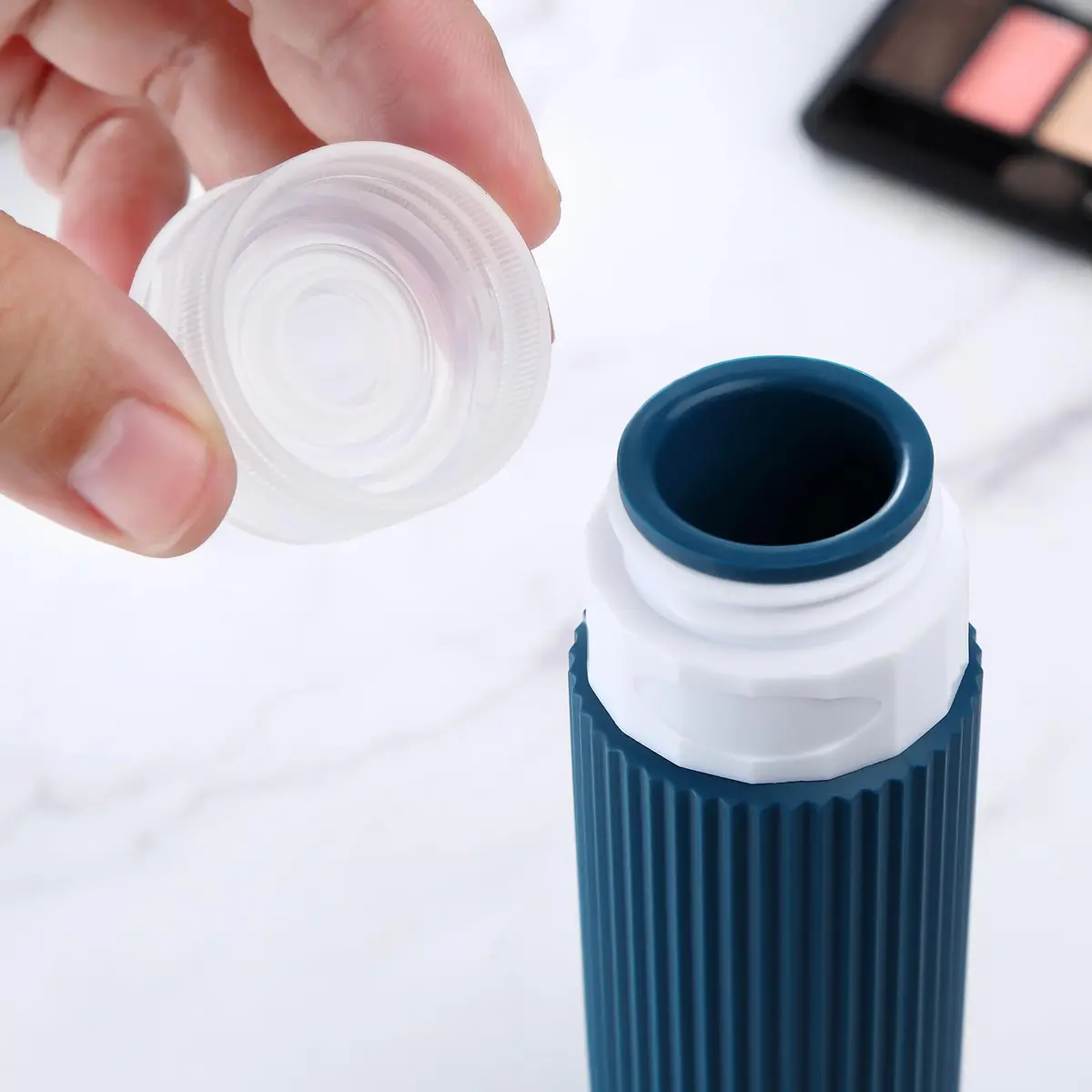 Mrsdry Travel Bottles 3oz | Leak Proof Silicone TSA Approved Set (4 Pack) with Clear Toiletry Bag - view 9