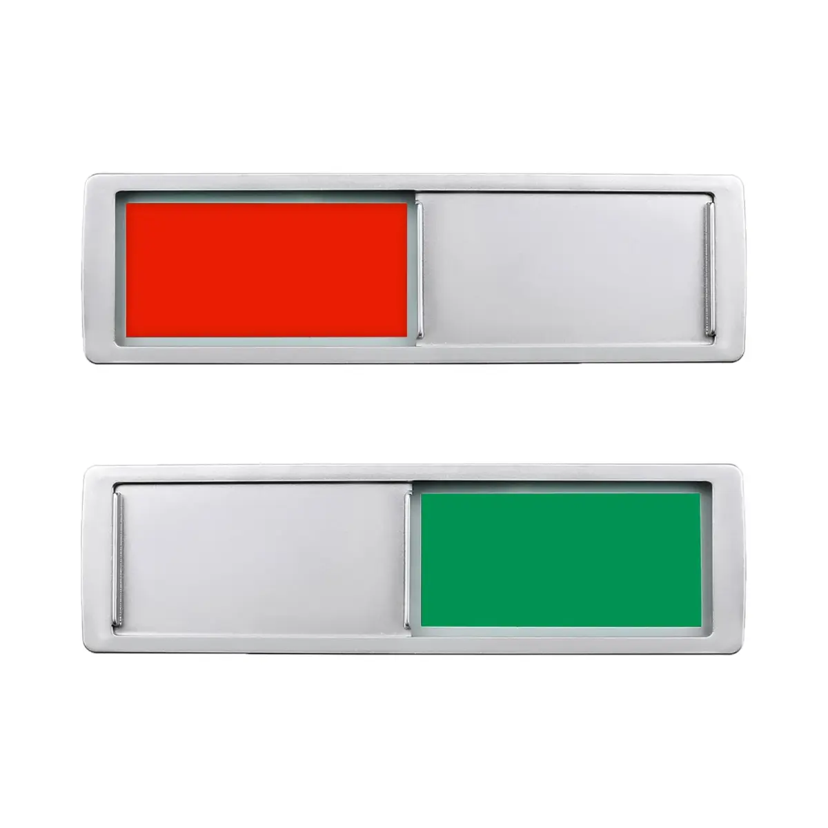 LoYinLo Privacy Door Sign Slider 7" x 2" | Blank Office Sign for Vacant Occupied, Do Not Disturb - main product image