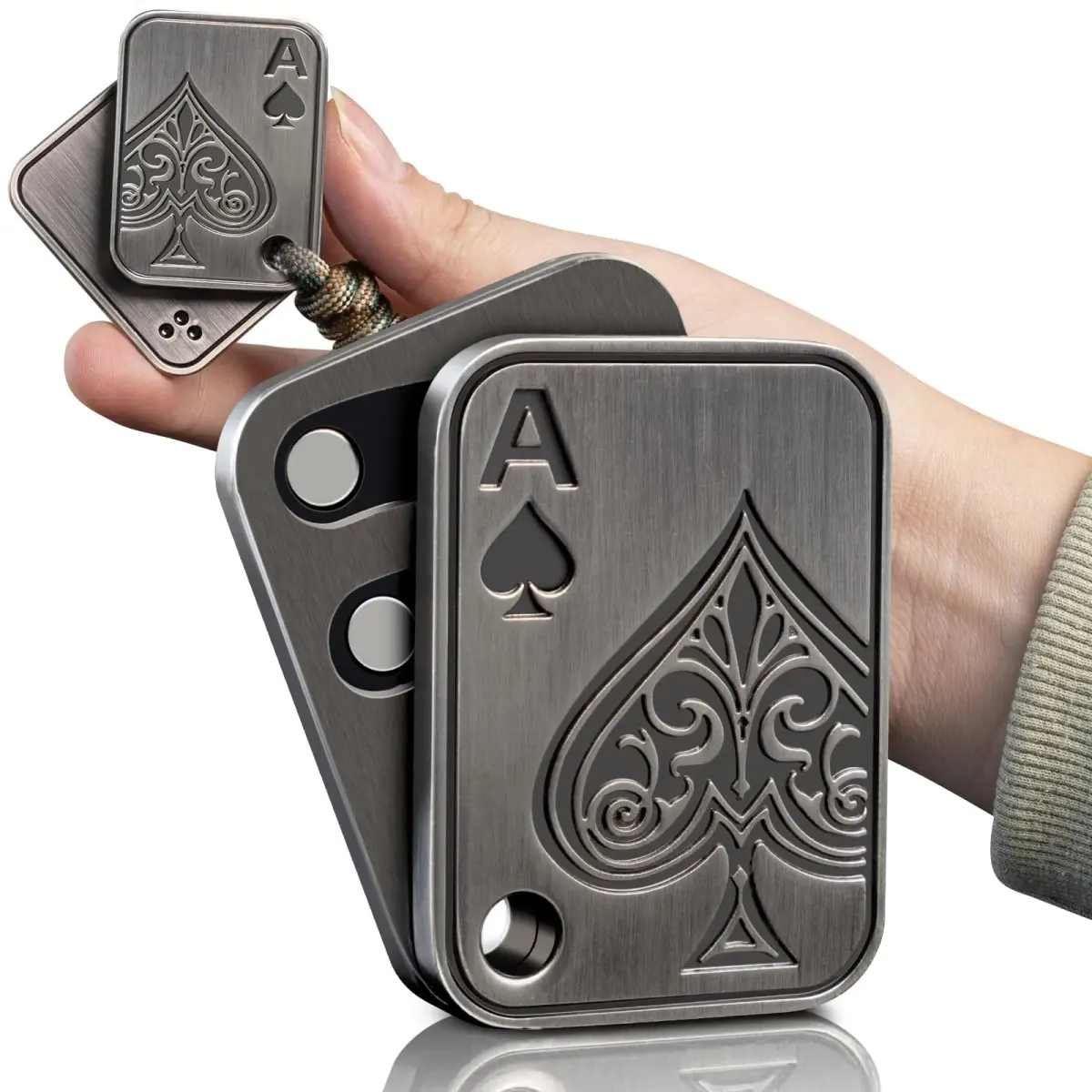 D.G.PLAYER Ace Poker Magnetic Fidget Slider 70g (2.5oz) | Stress Relief Toy with PTFE Pads - main product image