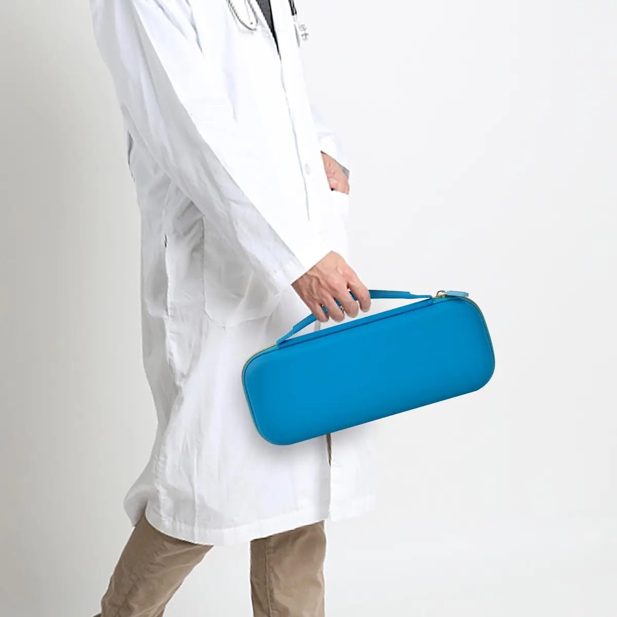 ALKOO Sky Blue Stethoscope Carrying Case with Internal Mesh Pockets & Elastic Slots | Professional Healthcare Organizer - view 6